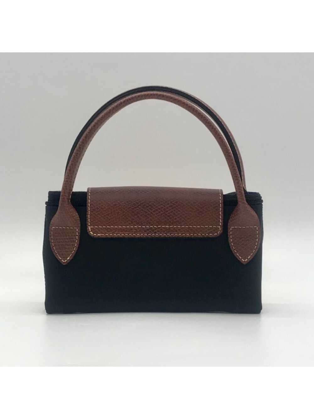 Longchamp Black Nylon Le Pilage Top Handle Reversible Bag - Picture 2 of 11